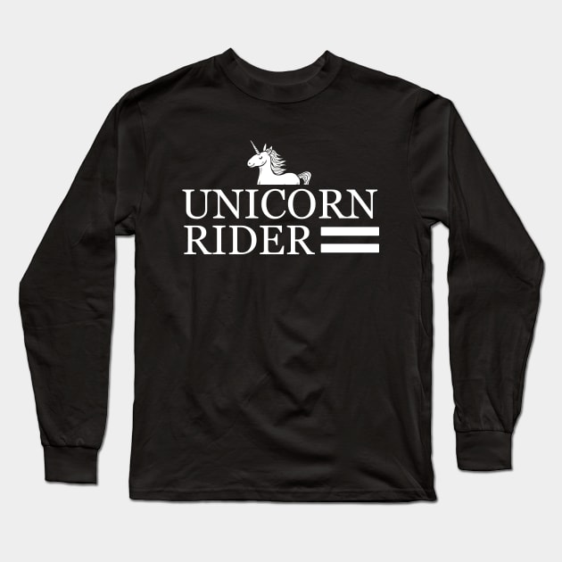 Unicorn Rider Long Sleeve T-Shirt by KC Happy Shop